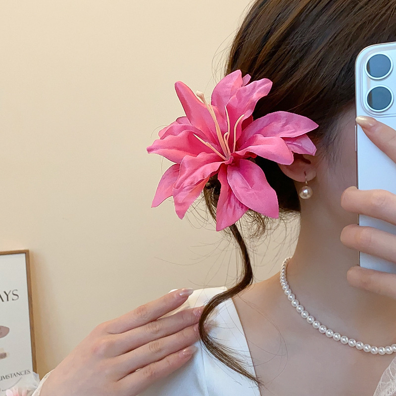 28#Duckbill clip-rose red