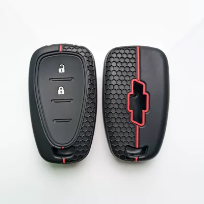For Chevrolet Malibu Car Key Case Smart Cruze Four Key Five Key Advanced Pattern Key Case (Static Rod/Key Bag) - 2-keys