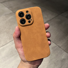 Iphone14promaxの携帯ケースを適用して毛皮の紋様のリンゴをひっくり返します。