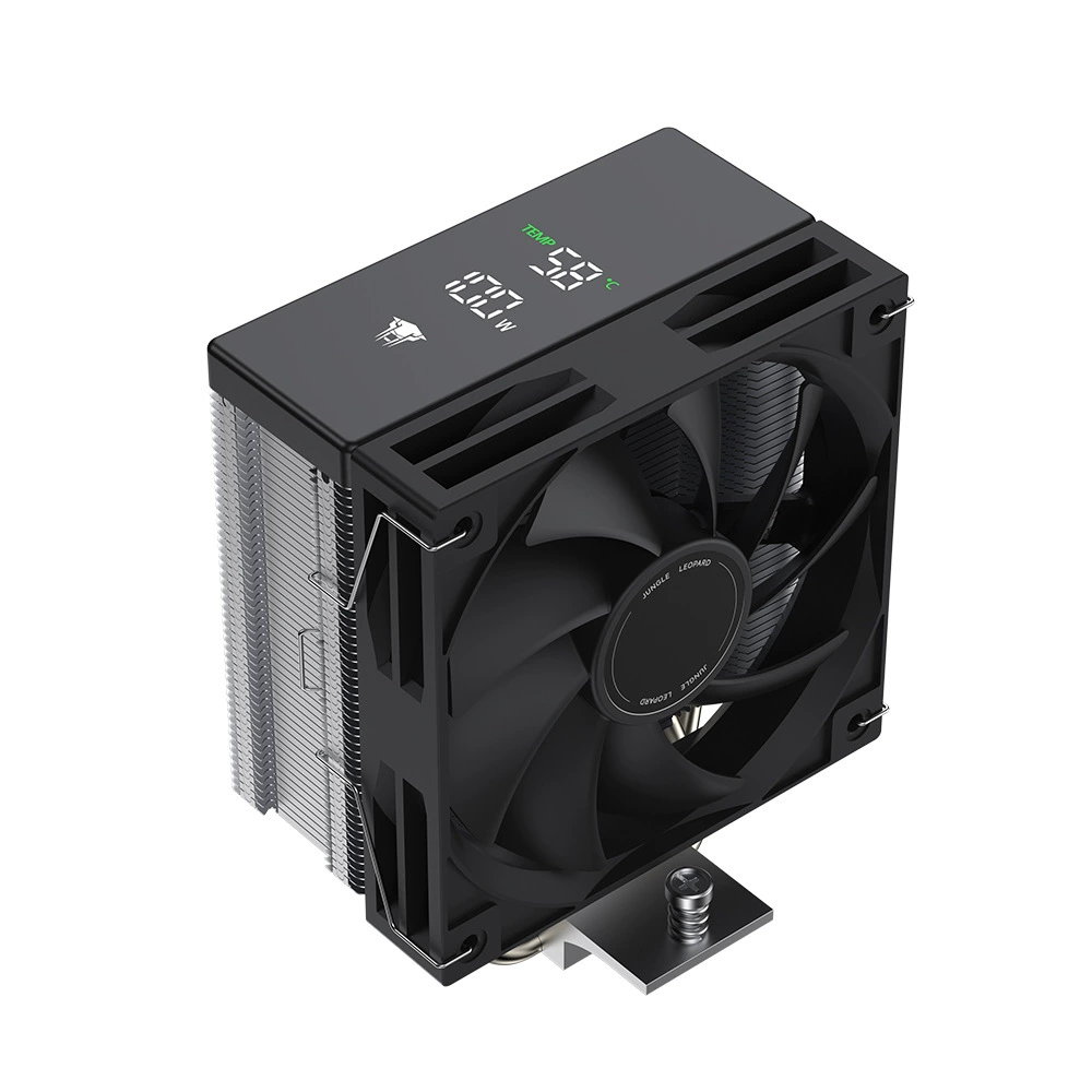 Крышка верхняя Jungle Leopard AF401 с цифровым дисплеем, для настольного компьютера 12 см, управление температурой, бесшумный радиатор CPU