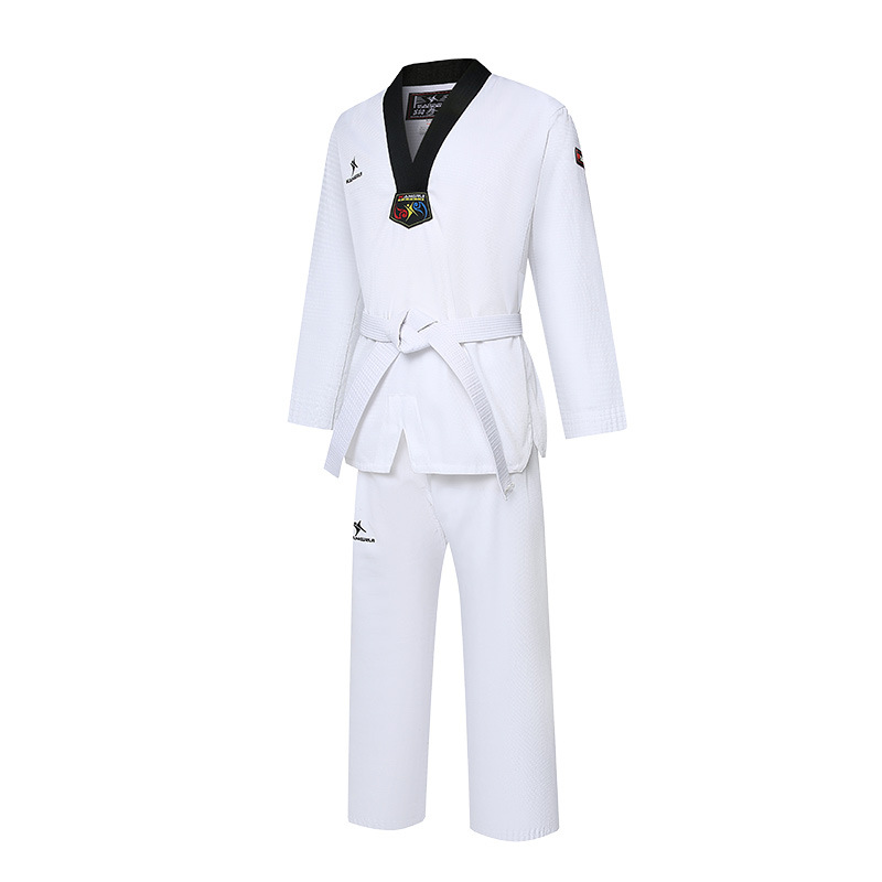 Traje de taekwondo de manga corta de verano transfronterizo Traje de entrenamiento de boxeo para adultos para niños Traje de artes marciales de Taekwondo Hall