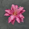 Silk 13CM lily flower head-new rose red