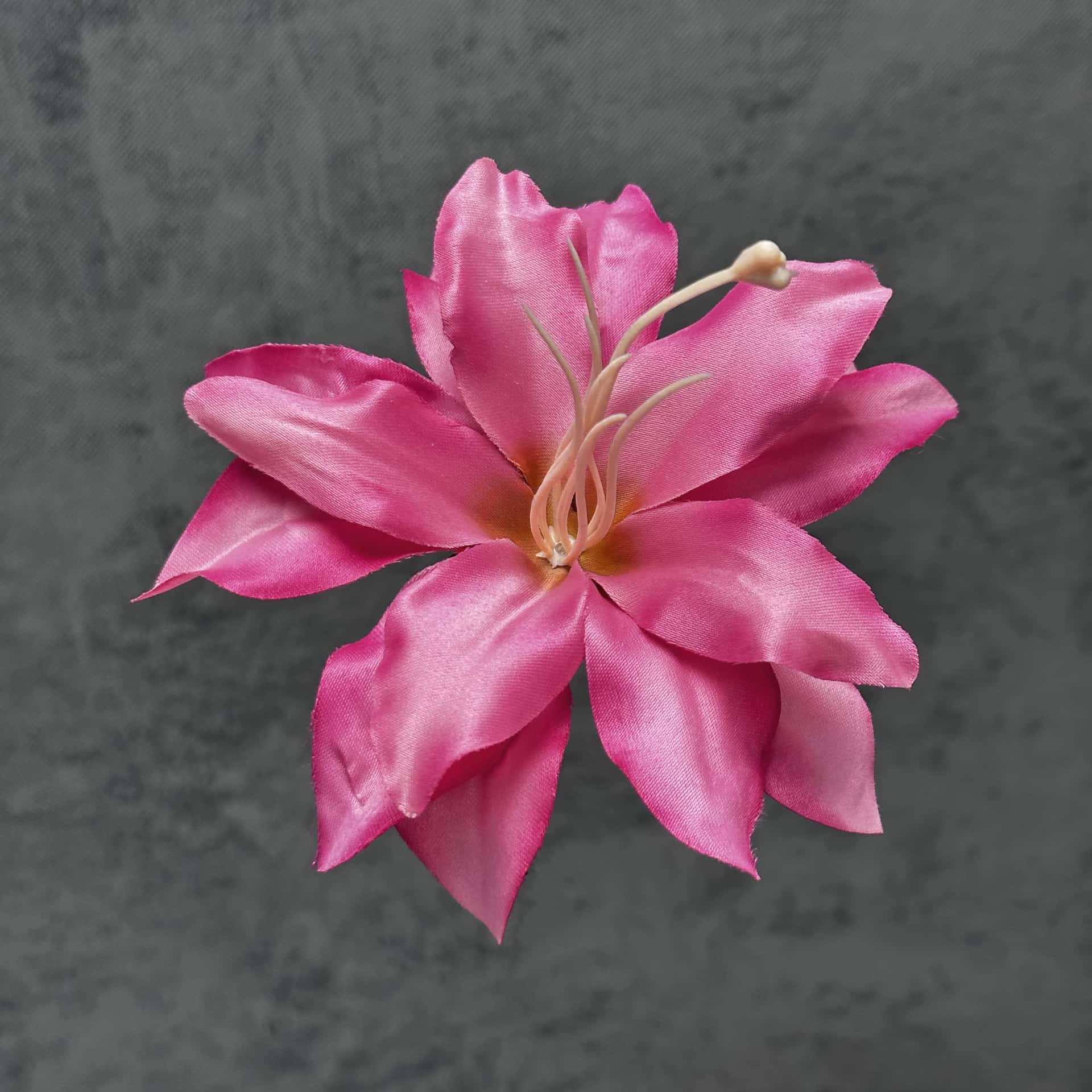 Cabeza de Lirio de Seda de 13 cm - Rojo Rosa Nuevo