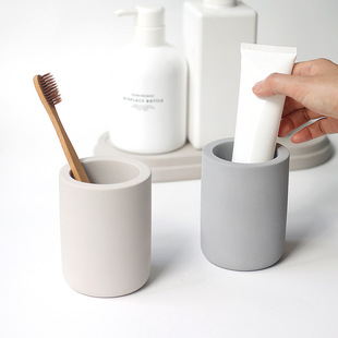 Diatomaceous Earth Toothbrush Holder Absorbs Water, Moisture and Waterproof Toothbrush Pad Toothbrush Tray Environmentally Friendly Creative Pen Holder Household Toothbrush Cup