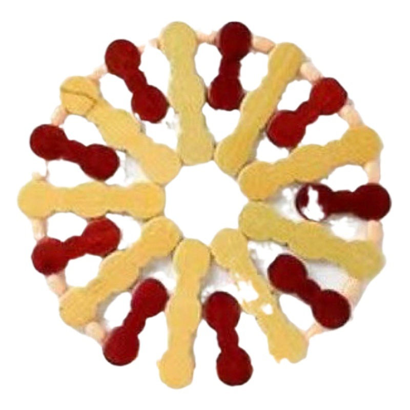 Pot mat insulation household creative plum blossom round bowl mat anti-scald table decoration two yuan shop supply wholesale
