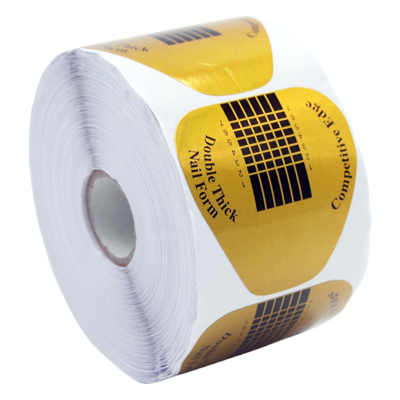 Soporte de papel de uñas extensión de fototerapia uñas de cristal extensión de uñas pegamento herramientas de uñas en forma de herradura 100 piezas 500 piezas