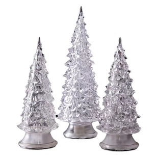 Factory direct colorful acrylic Christmas tree Christmas gift to push LED lights desktop ornaments heart gift