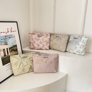 Bolsa de maquillaje de mariposa transfronteriza pequeña bolsa fresca portátil de cuidado de la piel bolsa de almacenamiento bolsa de lavado de viaje bolsa de lona bolsa de mano