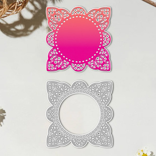 Cross-Border Special Supply of Metal Cutting Embossing Knife Mold Handbook Decorative Flower Frame Pattern Handmade Paper Art Embossing Carbon Steel Knife Mold