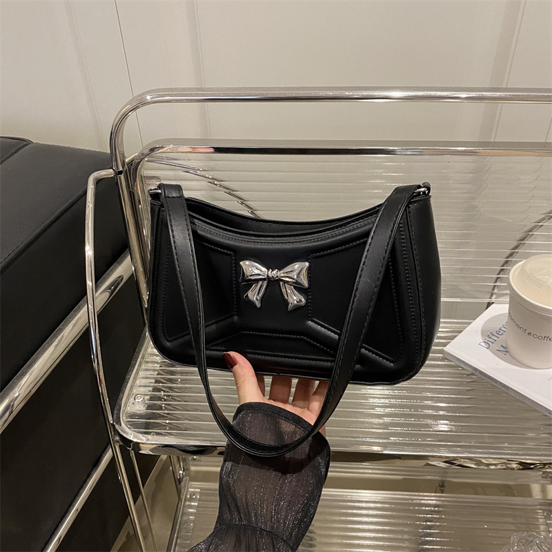 Elegant Women's Shoulder Handbag With Bow Detail For Commuters_voghion.com