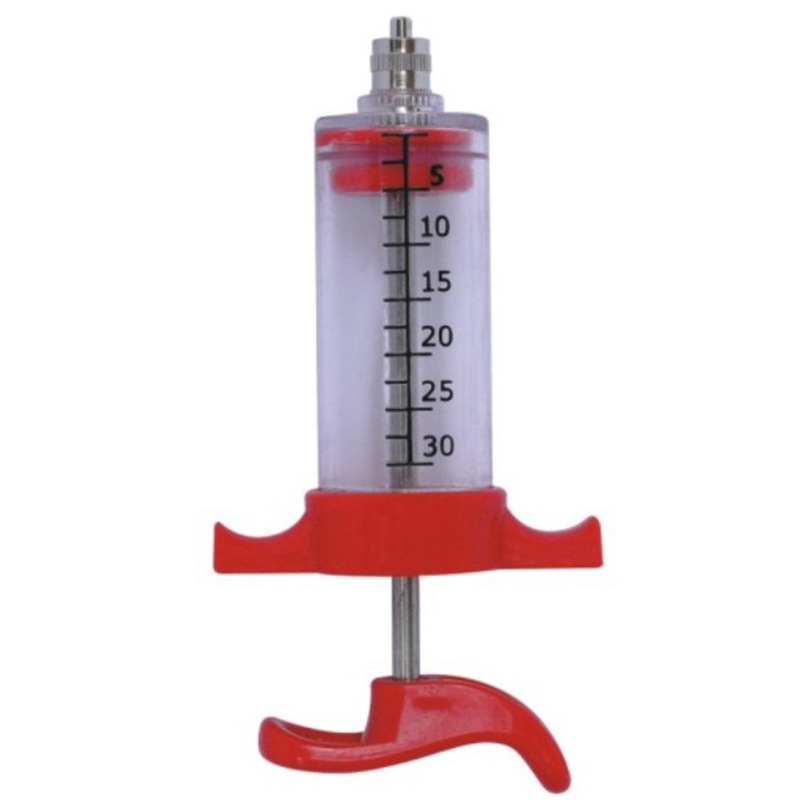 Equipo veterinario 10ml20ml30ml50ml de la jeringuilla de la inyección del cerdo de la jeringuilla de acero plástica veterinaria de Yuqiu