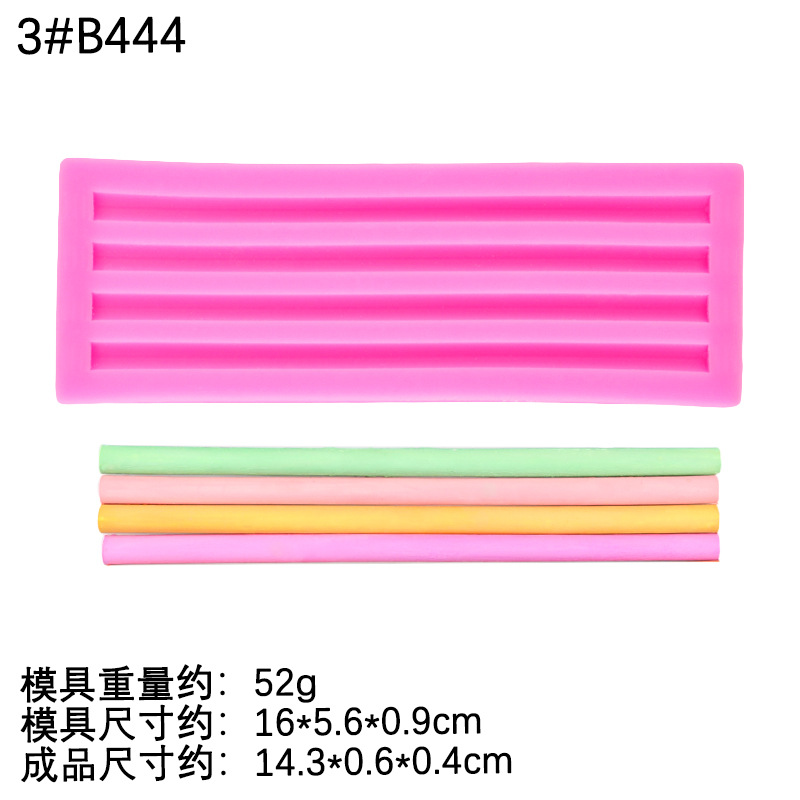 Media tira larga tira de vela tira de cera de pintura de fuego bricolaje tira de cera de pintura de fuego hecha a mano molde de silicona decoración de pastel de chocolate