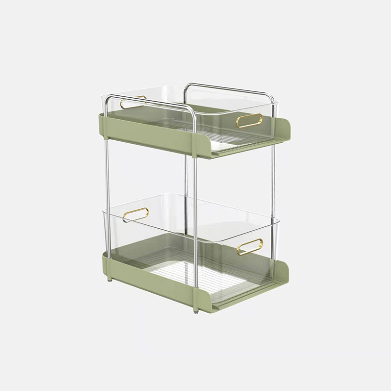 Household trolley snacks, rack kitchen floor storage racks, multi -layer light luxury drawer storage boxes