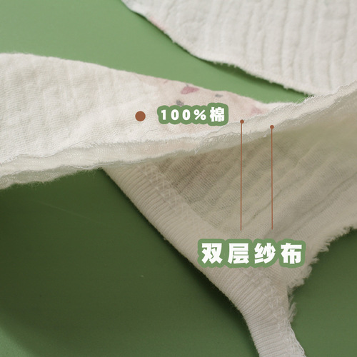 Ins gauze baby half-back shirt summer thin model boneless top 0-6 months newborn clothing single monk's robe