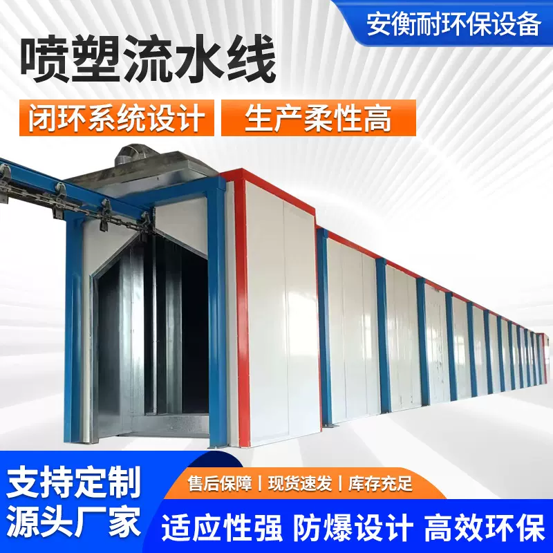 厂家全喷涂流水线自动静电粉末喷涂喷系统环保型工业设备塑流水线