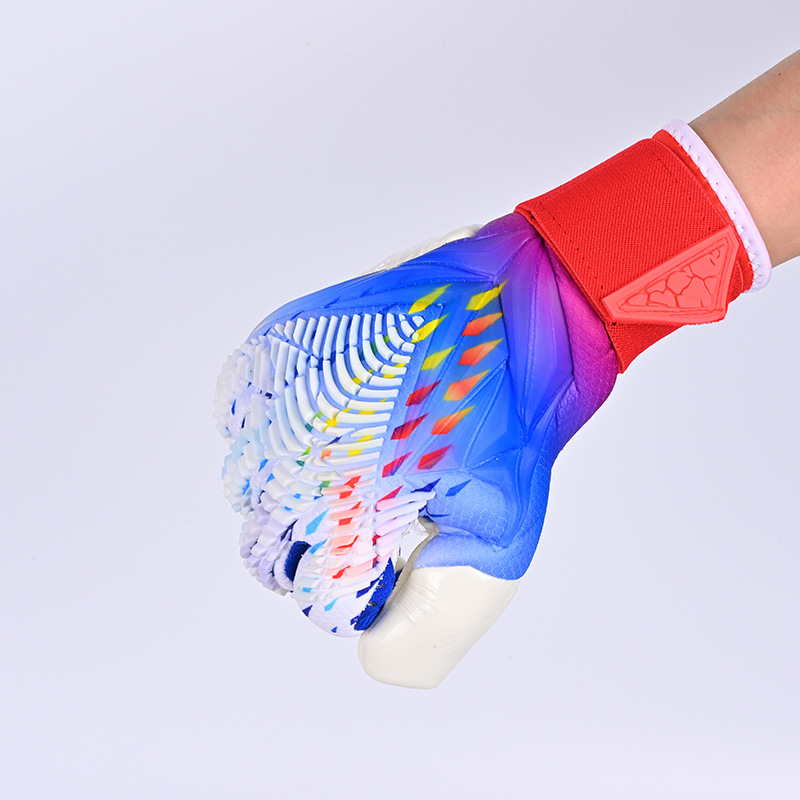 Guantes de portero de fútbol, guantes de látex antideslizantes gruesos para adultos y niños, guantes protectores de entrenamiento de fútbol