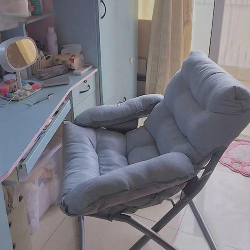 Folding Stool Small Sofa E-sports Chair Chair Home Computer Chair Backless Foldable Office Chair Lazy Dormitory
