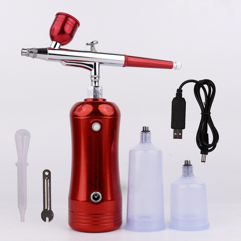 Amazon eaby Hot Selling Charging Electric Small Spray Pen Air Pump Set Model Spray Paint Coloring Spray Gun