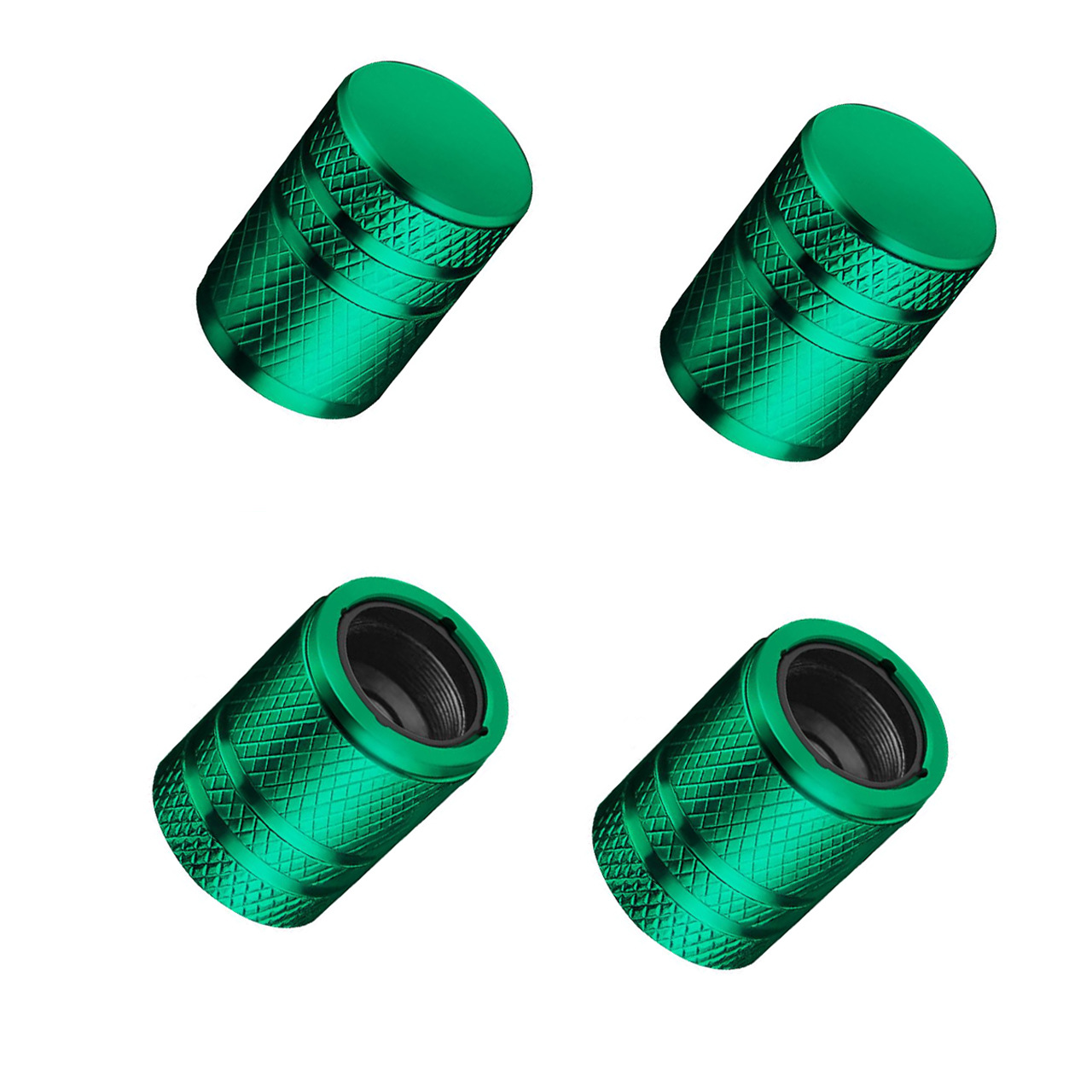Car Tire Aluminum Alloy Colorful American Valve Cap with Built-In Plastic Protection Car Dust Cap Valve Cap