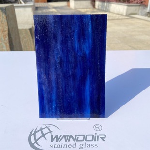 Factory Direct color decorative craft glass sea blue SP ice Jade matte frosted Church glass [RB12