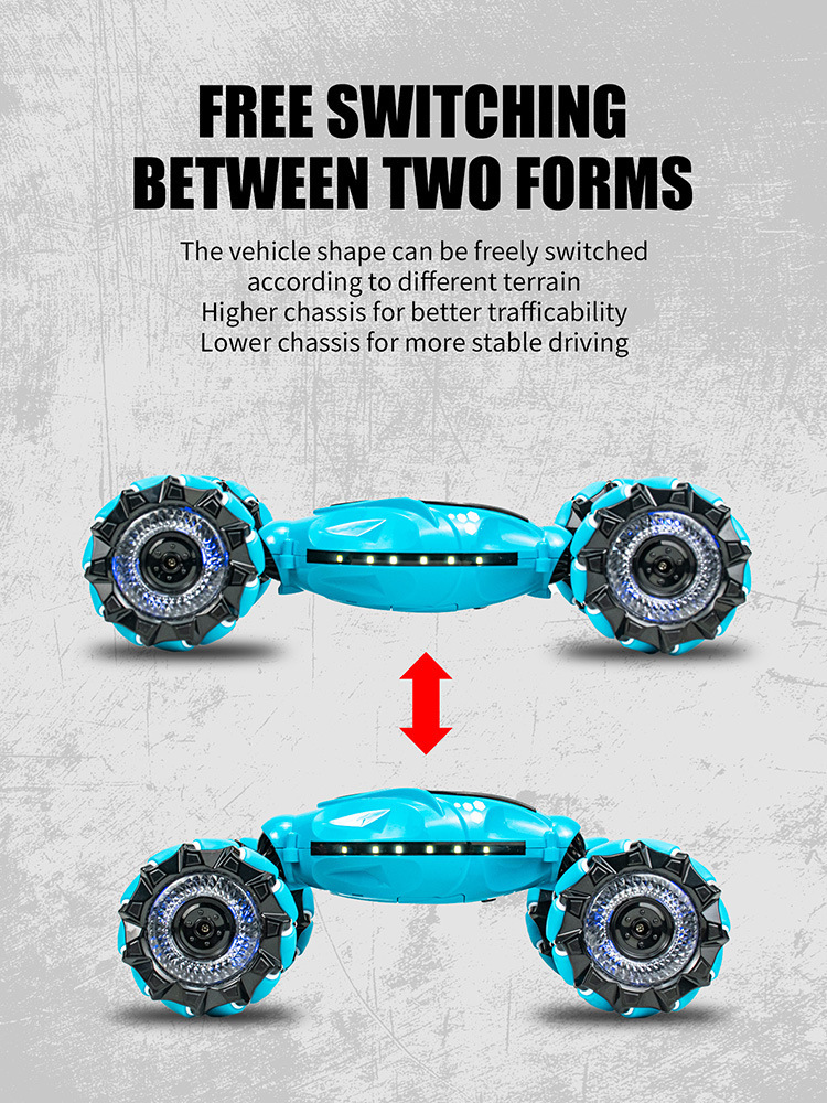 Voiture télécommandée gesture sensing transformable jouet off-road_voghion.com