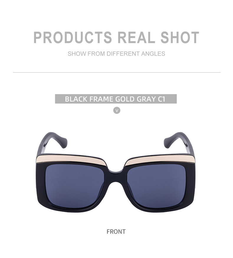 Box Sonnenbrille Für Damen Und Herren Mit Großem Rahmen_voghion.com