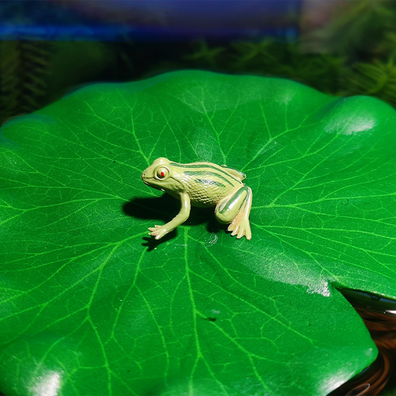 Explosiva EVA simulación hoja de loto paisaje piscina nenúfar loto hoja de loto hojas falsas método antiguo cultivo de peces decoración pecera nueva