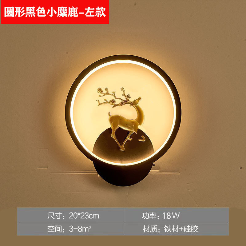 网红壁灯楼梯过道走廊灯简约现代个性创意月亮儿童房灯卧室床头灯|undefined
