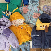 广州十三行儿童羽绒服男生女生连帽棉服外套实体冬装拿货专柜正品