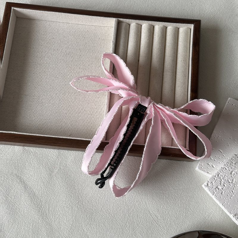 38g Weight Hair Clip Hair Accessories Type 1 Piece Quantity Casual, Holiday, Daily Occasion Cloth Material Bow Knot Pattern All Seasons Season Women's Gender Elegant, Sweet Style Elegant Sweet Women's Bow Knot Cloth Hair Clip 6