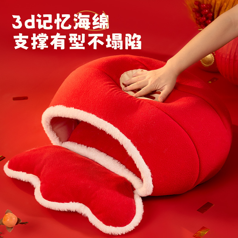 Año Nuevo gato cálido, esponja de Año Nuevo, esponja de viento gruesa, gato, serpiente, perro, bolsas de modelado al por mayor transfronterizas