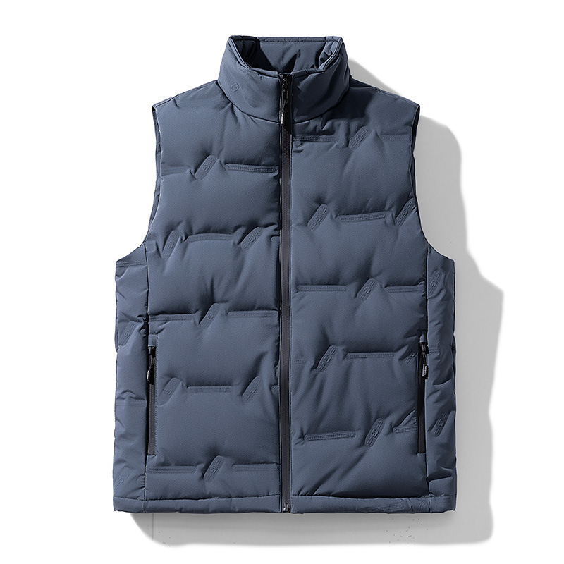 New Style Outerwear Down Vest Men's Cold-resistant Warm Sleeveless Vest with Shoulder Collar Down Jacket Fashionable Jacket in Autumn and Winter New Style Outerwear Down Vest Men's Cold-resistant Warm Sleeveless Vest with Shoulder Collar Down Jacket Fashionable Jacket in Autumn and Winter