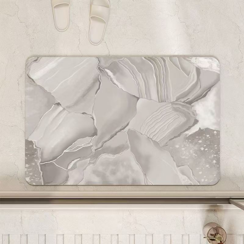 Baño de barro de diatomeas absorción de agua suelo blando de baño de barro de diatomeas puerta de baño anti-deslizante cojín de pies secos rápidos