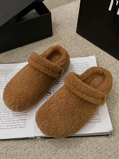 B 55015 UG Head Sheepskin Fur Slippers ���ë����Ь �羳���l