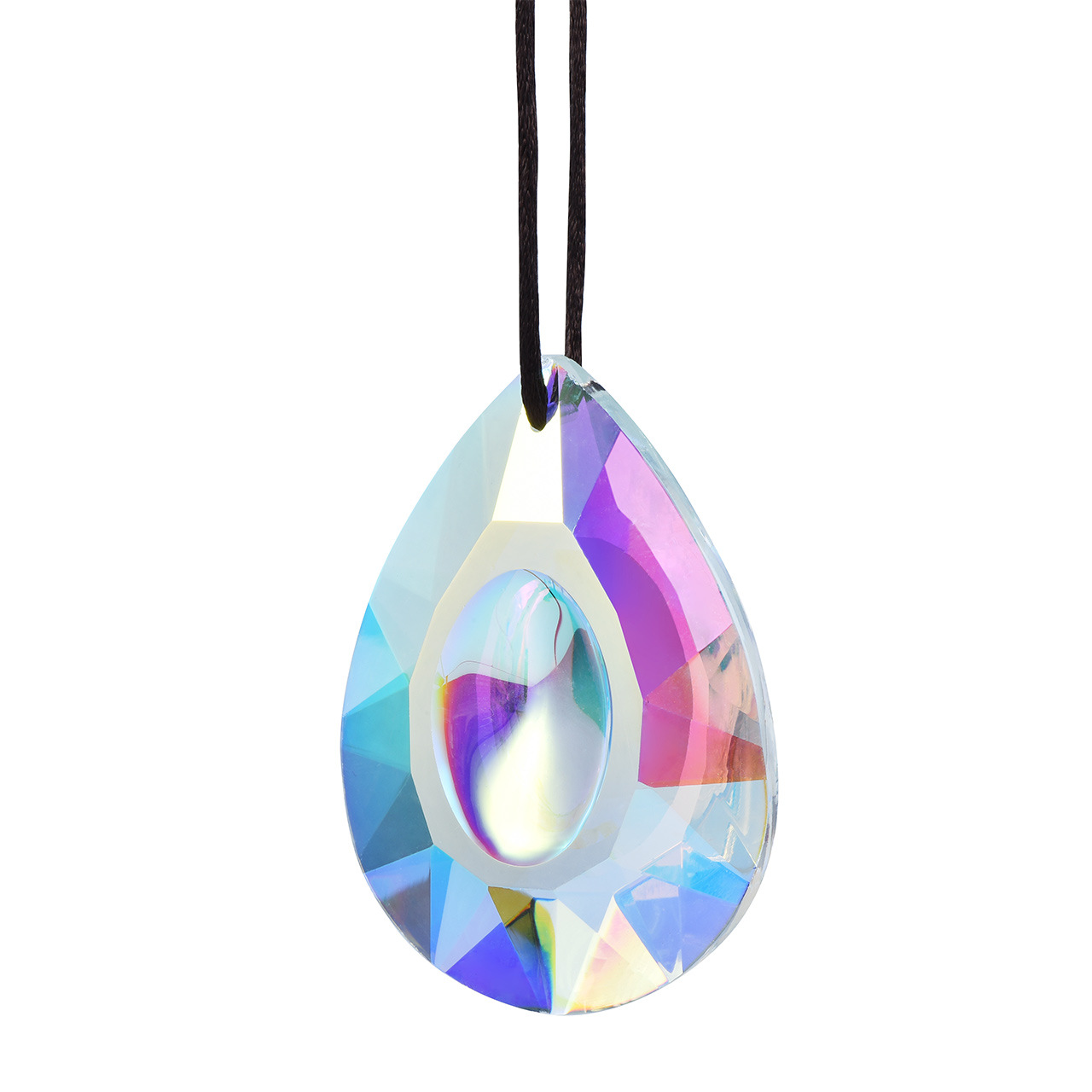 Suministro directo de fábrica en stock al por mayor AB color gran dragón ojo cristal colgante jardín decoración sol catcher adornos de cristal
