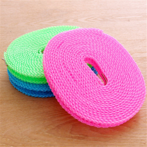 Non-slip and windproof clothesline fence type clothesline drying line 5m drying line outdoor travel hanging wholesale