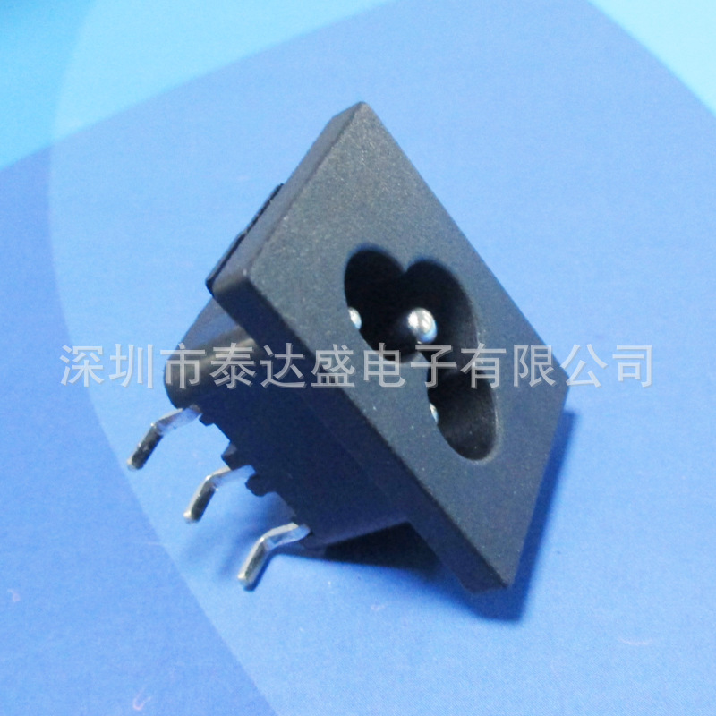 电热床C6梅花尾充电口31*24大面板2.0硬卡梅花口AC电源母插座LH-6