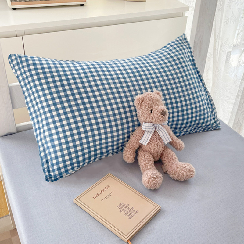 Pillowcase Ins Simple Style Pillowcase Single Student Dormitory Bedding Home Pillowcase Set of Two Summer