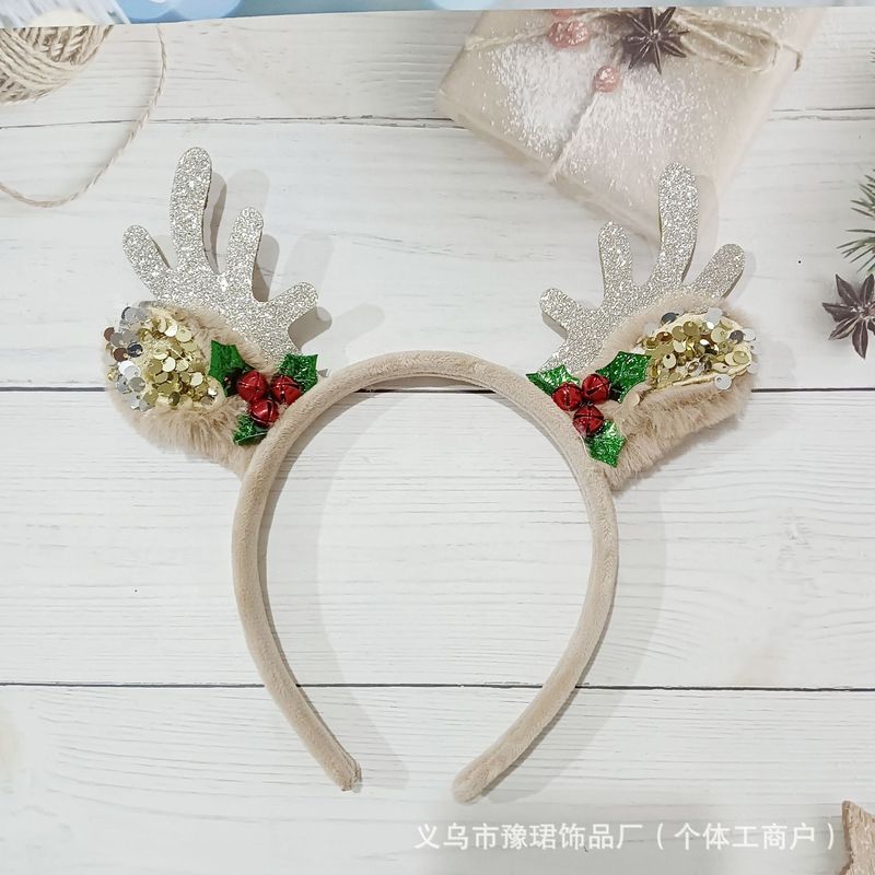 2025新款圣诞节鹿角亮片发箍活动聚会派对麋鹿节日装扮发饰个性可|undefined