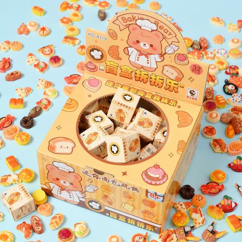 Miniature Baked Bread Models, Small Snacks, Blind Boxes, Student Gifts, Holiday Surprises, Decorative Accessories