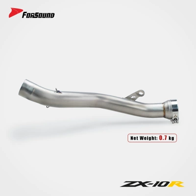 KAWASAKI ZX-10R Big Bull Motorcycle exhaust pipe - titanium-alloy-middle-section