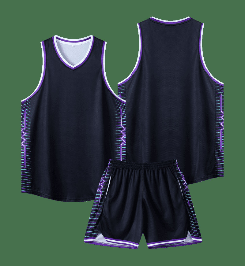 traje de baloncesto americano personalizado juego de entrenamiento masculino rápido secado transpirable camiseta de hombro estrecho impresión logotipo uniforme de equipo