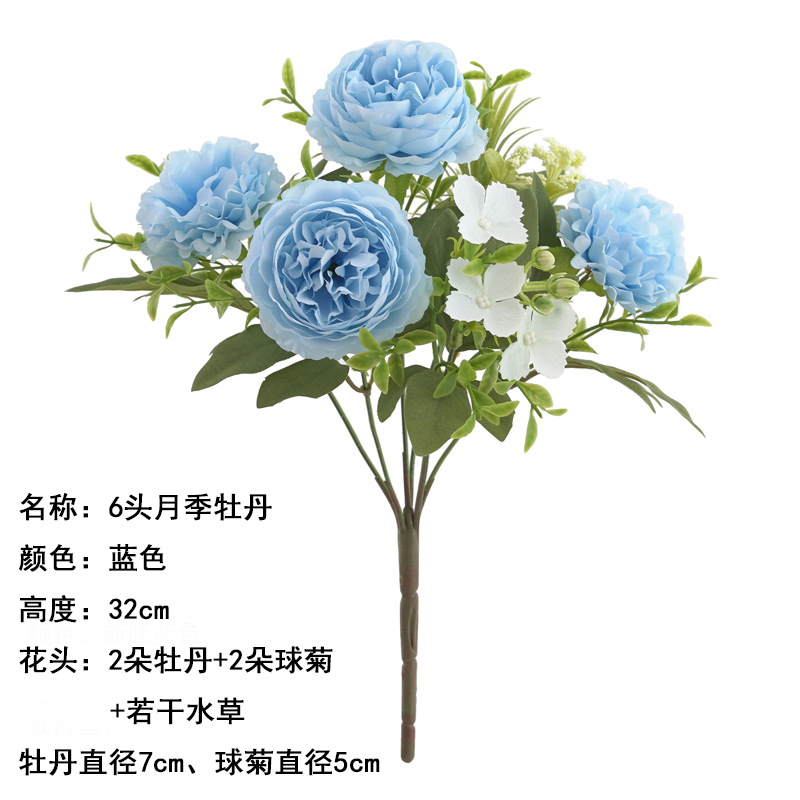 6 장미 모란 블루