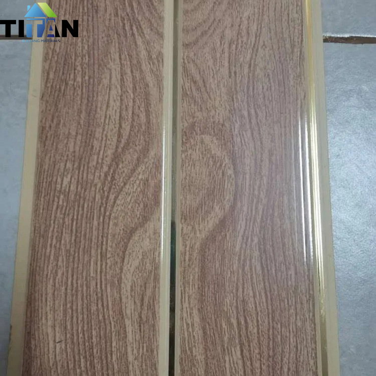 Tablero de impresión de refuerzo de PVC ancho 20cm tablero de cóncava medio tablero de decoración de interiores blanco tablero de exportación de pvc panel de comercio exterior