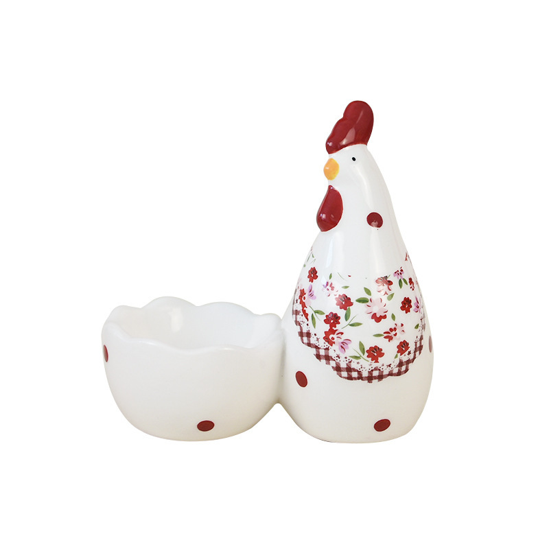 Pascua pastoral huevo de pollo cerámico huevo taza de huevo creativo huevo taza de pollo decoración para el hogar decoración Yama