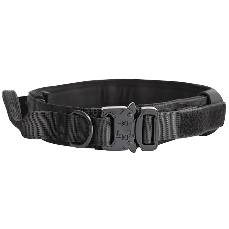 Collar de perro táctico-Negro L-Grande