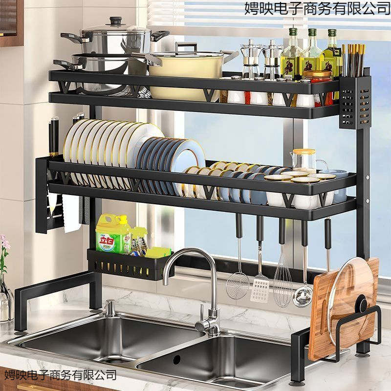 キッチン収納キッチンシンク排水ラック収納ラック家庭用プレート収納ラック多機能シンク食器棚ボウル|undefined