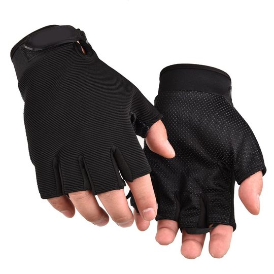 Manufacturers Spring and Autumn Outdoor Sports Men's Gloves Outdoor Mountaineering Protection Stop Slip Fitness Riding Half Finger Sports Gloves
