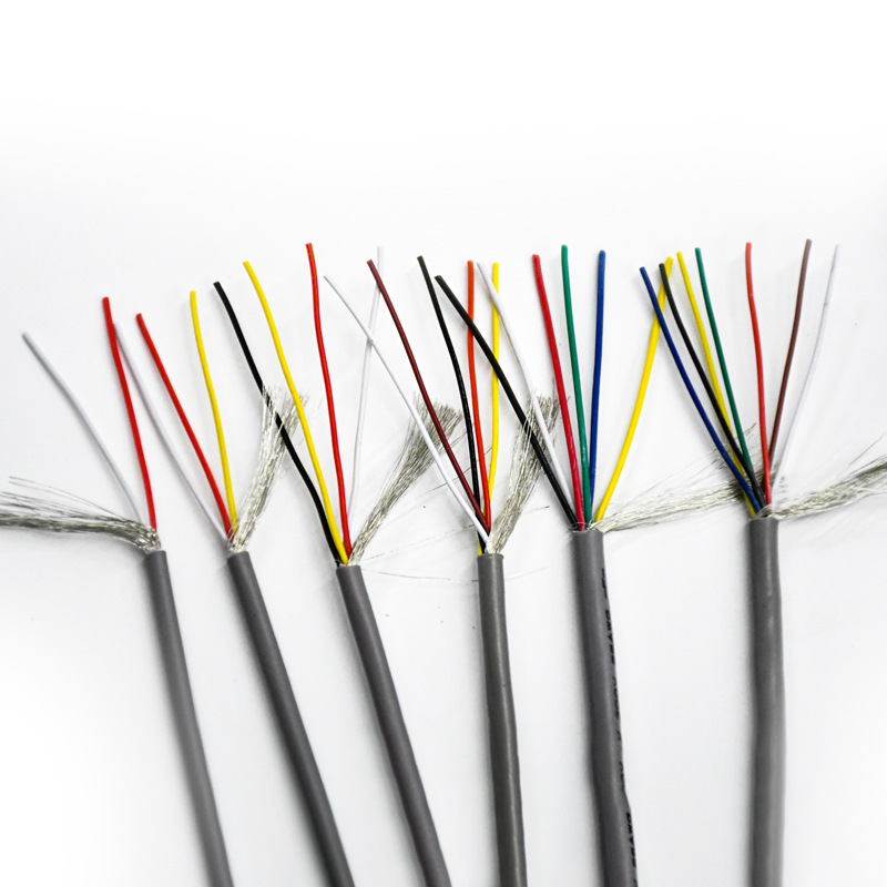 2547#26AWG5C屏蔽线 端子连接线 多芯镀锡铜屏蔽线
