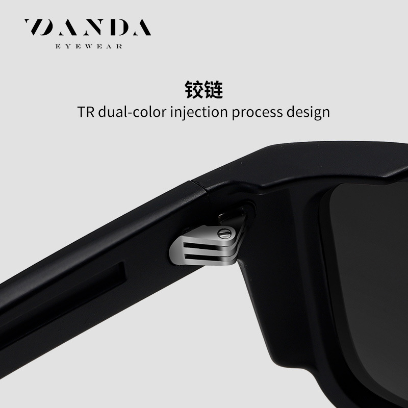 Nuevas gafas de sol polarizadas S16108 protector solar para exteriores Gafas de sol para hombres de conducción Gafas de sol de marco cuadrado de tiro callejero de moda